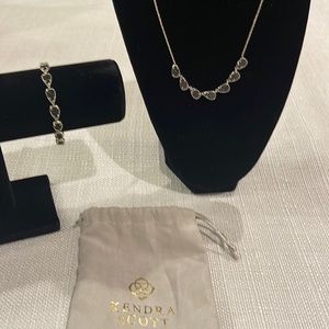 Kendra Scott necklace and bracelet set